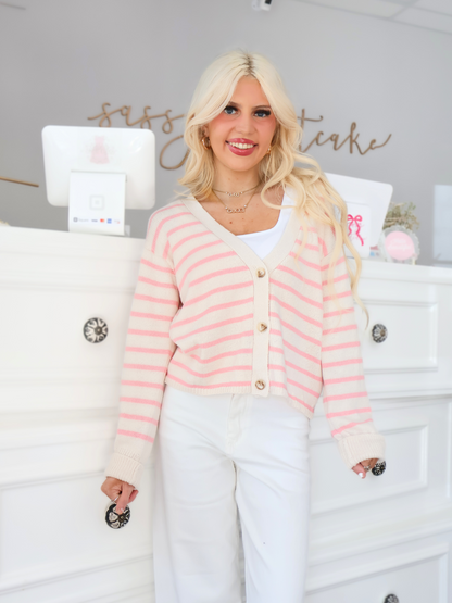 Sugar Stripe Cardigan