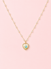 Sweet Bloom Bow Necklace | Blue