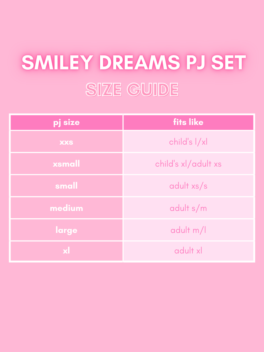 Smiley Dreams Pink Preppy Pajama Set | Sassy Shortcake | sassyshortcake.com