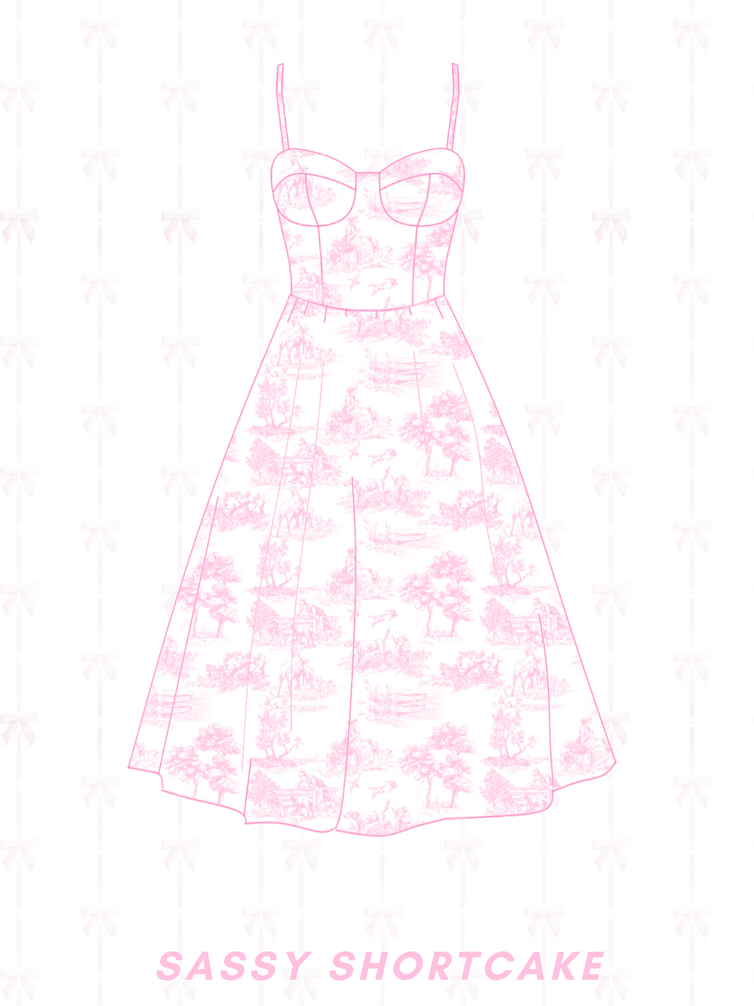 Time After Toile Pink Dress