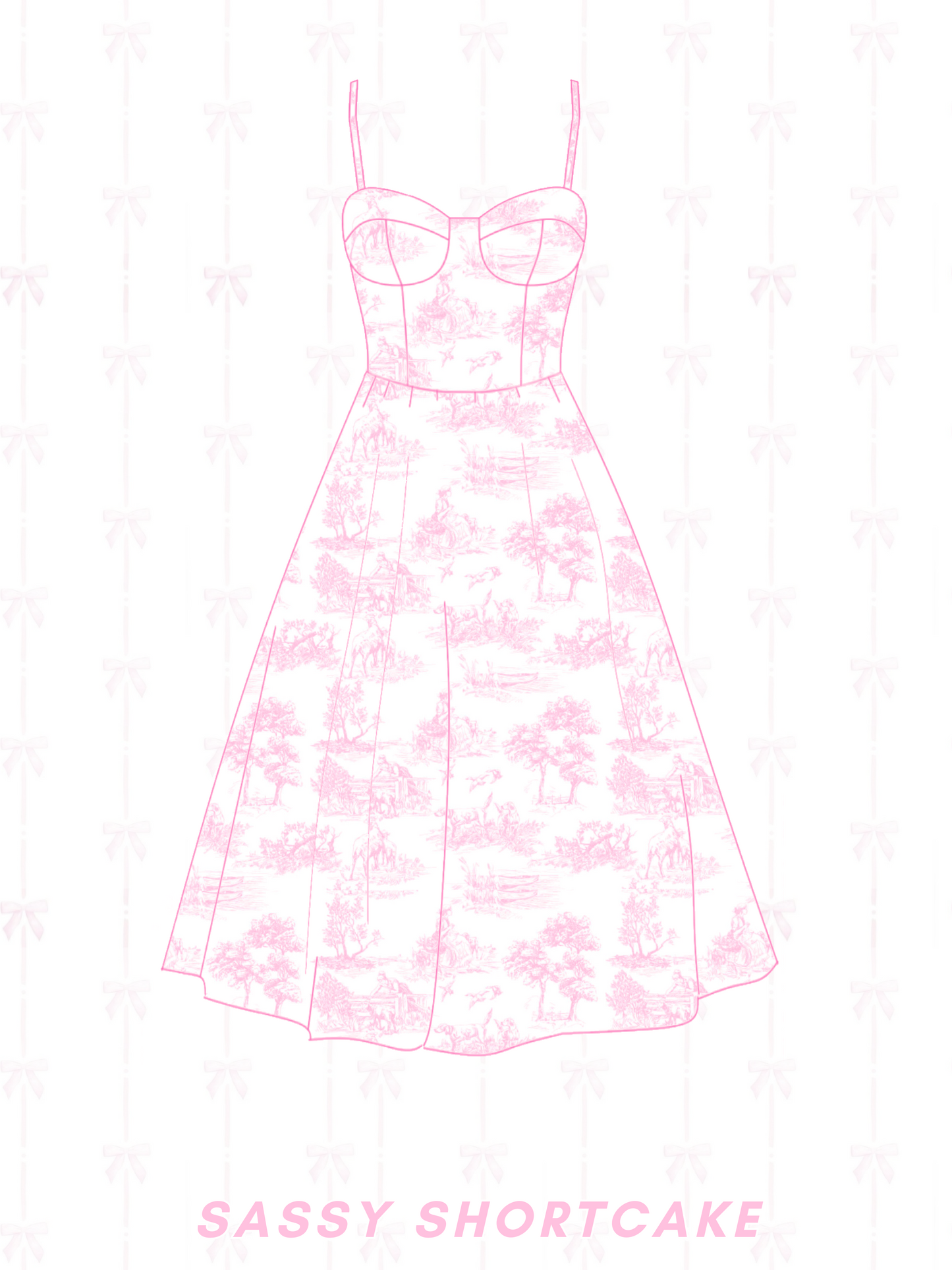 Time After Toile Pink Dress