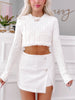 Tweed Temptation Skirt | Ivory