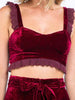 After Party Wine Velvet Top | Sassy Shortcake | sassyshortcake.com