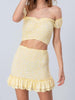 Lemon Yellow Smocked Floral No Drama Set | sassyshortcake.com | Sassy Shortcake