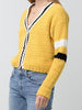 Mustard Cold Hearted Cropped Fuzzy Sweater | sassyshortcake.com | Sassy Shortcake Boutique