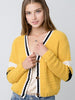Mustard Cold Hearted Cropped Fuzzy Sweater | sassyshortcake.com | Sassy Shortcake Boutique