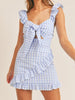 Sunkissed Blue Gingham Dress  | sassyshortcake.com | Sassy Shortcake