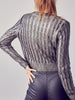 Foiled Frenzy Sweater Top | Sassy Shortcake | sassyshortcake.com