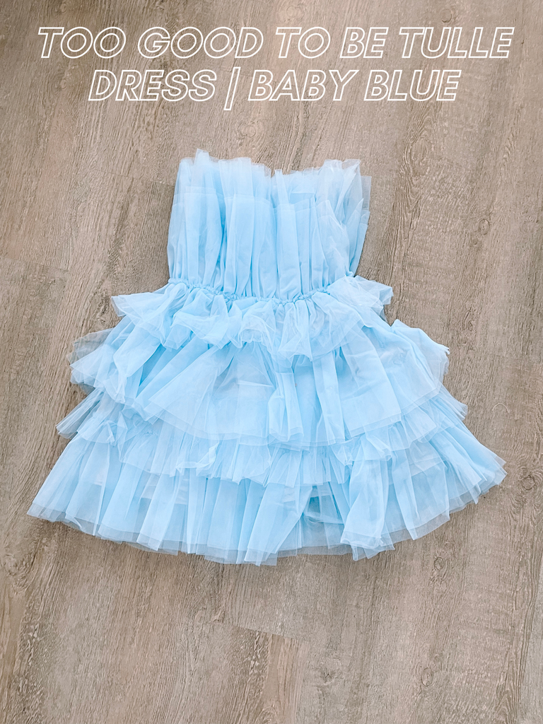 Baby Blue Too Good to Be Tulle Dress | Sassy Shortcake Medium