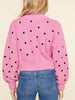 Tilly Dot Pink Polka Dot Sweater  | https://sassyshortcake.com/products/tilly-dot-sweater 