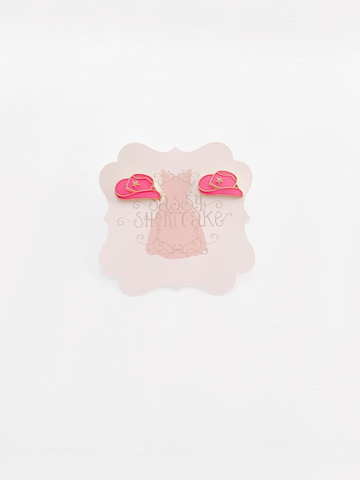 Pink Cowgirl Studs