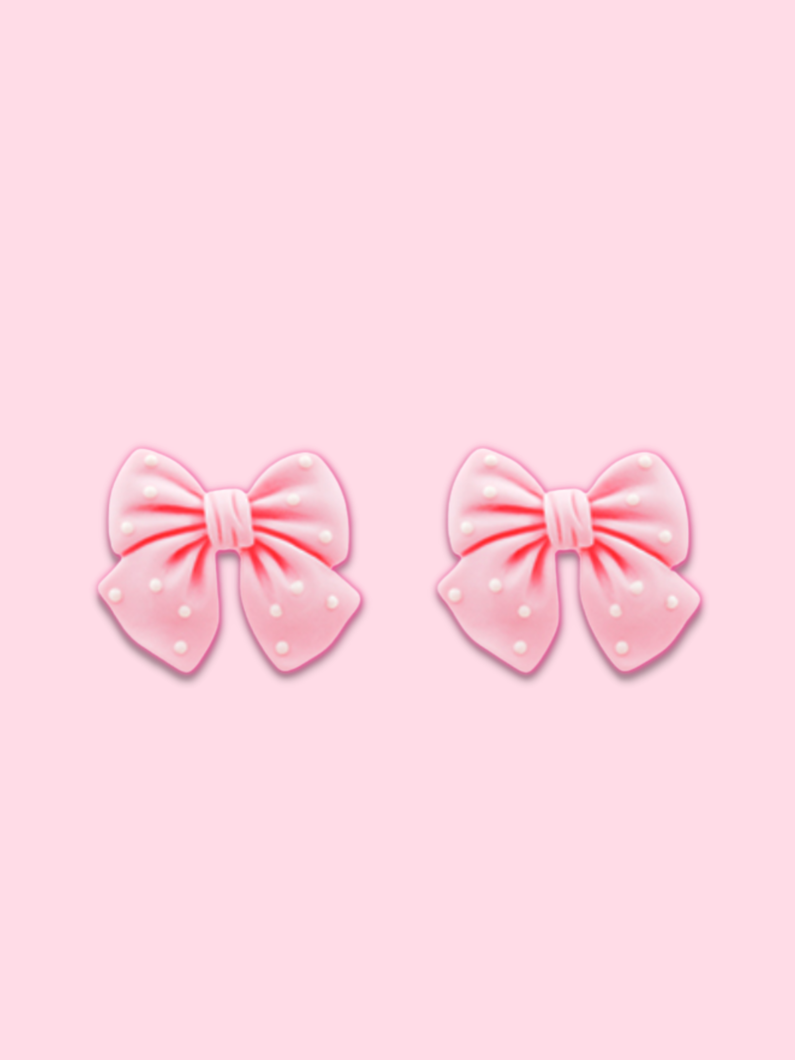 Polka Pink Bow Earrings | sassyshortcake.com | Sassy Shortcake