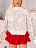 Chic Cheetah Cream Gold Sequin Sweater | Sassy Shortcake | sassyshortcake.com