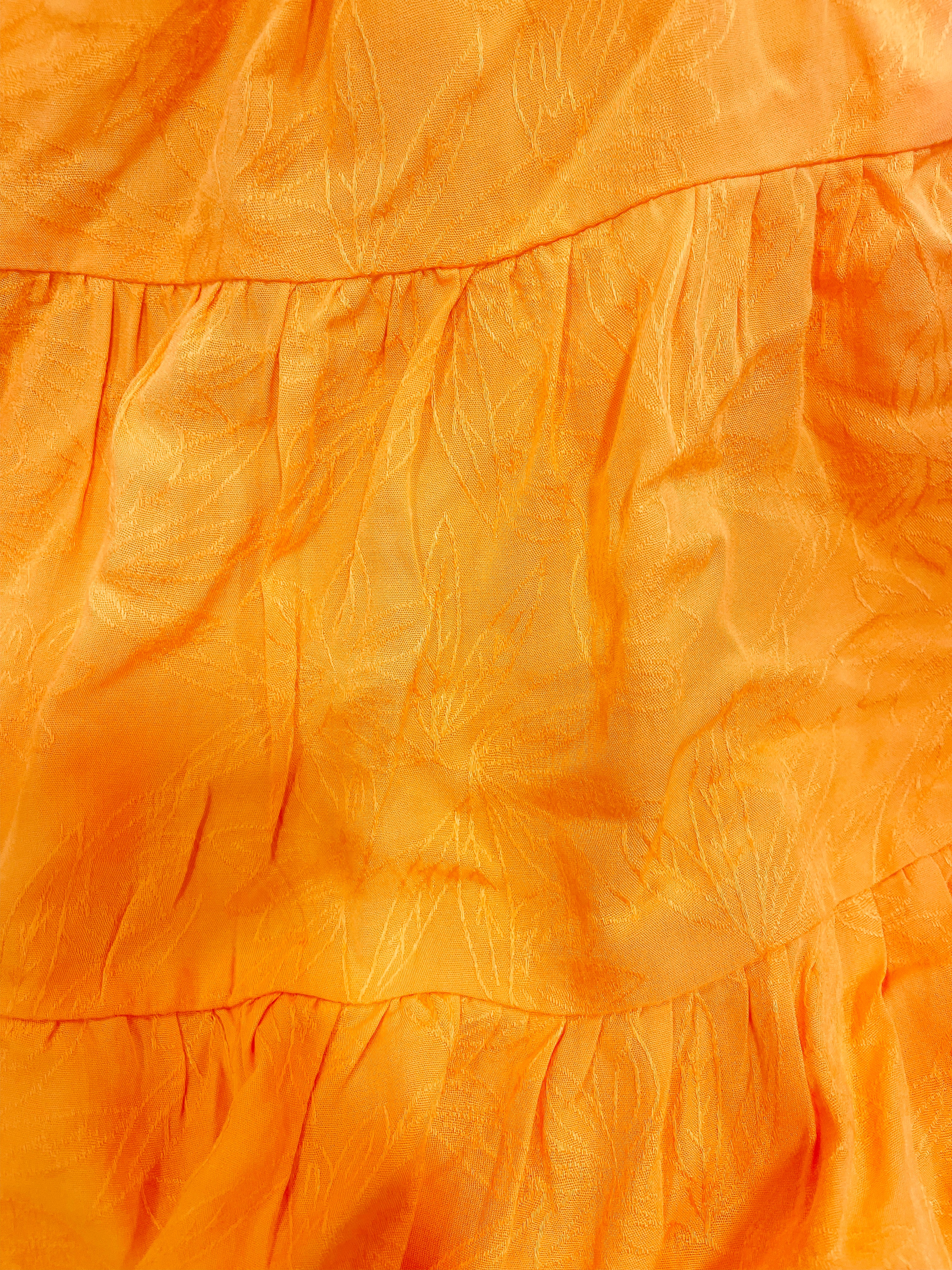 Tied In Tangerine Dress | sassyshortcake.com