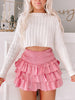 Runway Ruffles Skirt | Pink