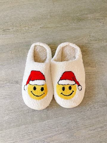 Santa Smiley Slippers