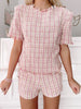 Ashford Pink Tweed Top | Sassy Shortcake | sassyshortcake.com