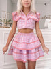Dream Chaser Skirt | Pink Gingham