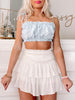 Macy Ruffle Top | Blue