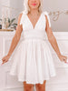 White Summer Stitches Eyelet Dress | Sassy Shortcake | sassyshortcake.com