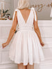 White Summer Stitches Eyelet Dress | Sassy Shortcake | sassyshortcake.com