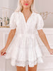 Morgan Eyelet White Dress | Sassy Shortcake | sassyshortcake.com