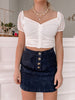 Daria Navy Corduroy Skirt | Sassy Shortcake | sassyshortcake.com
