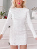 Fancy Frost White Sequin Dress | Sassy Shortcake | sassyshortcake.com