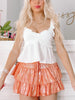 Flirtatious Sparkle Orange Ruffle Skirt | Sassy Shortcake | sassyshortcake.com