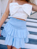 Pinkalicious Sky Blue Ruffle Mini Skirt | Sassy Shortcake | sassyshortcake.com