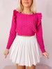 Double Dutch Hot Pink Sweater | Sassy Shortcake | sassyshortcake.com