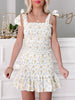 Yellow Wildflower Smocked Floral Dress | Sassy Shortcake | sassyshorstcake.com