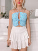 Star Bright Cutout Top | Blue