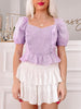 Harlow Lilac Ruffle Top | Sassy Shortcake Boutique | sassyshortcake.com