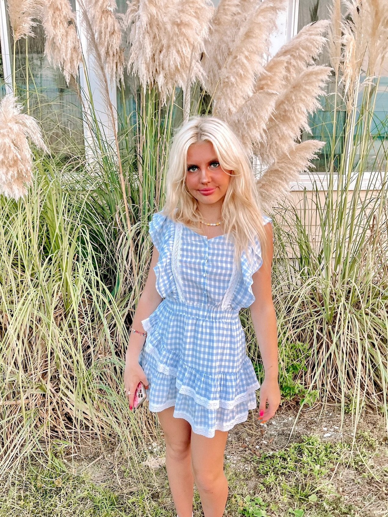Short and Sweet Gingham Ruffle Dress | Sassy Shortcake | sassyshortcake.com 