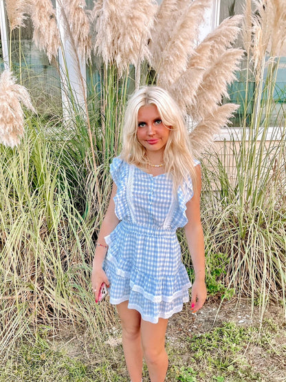 Short and Sweet Gingham Ruffle Dress | Sassy Shortcake | sassyshortcake.com 