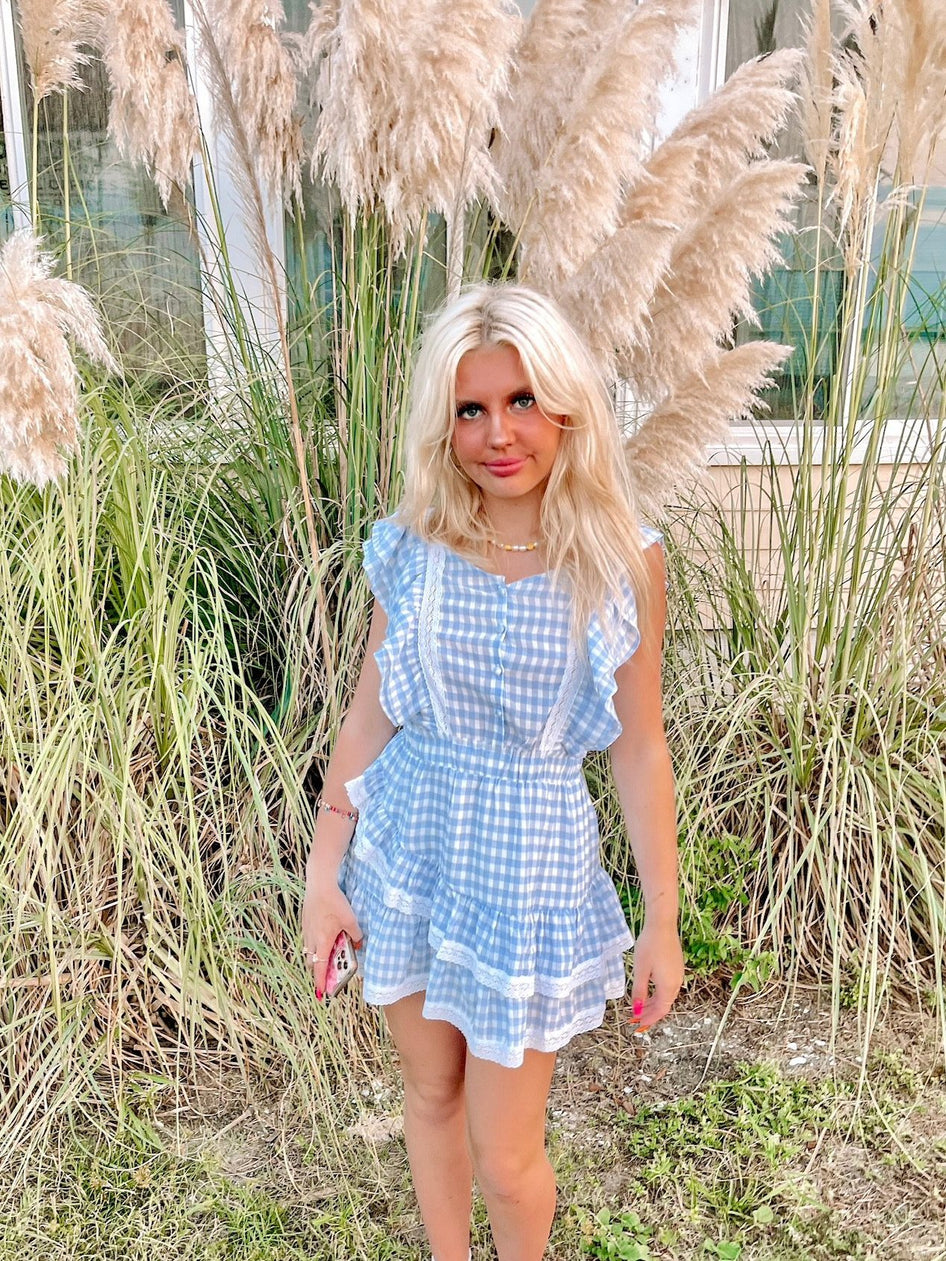 Short and Sweet Gingham Ruffle Dress | Sassy Shortcake | sassyshortcake.com 