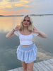 Sally Walker Seersucker Ruffle Skirt | sassyshortcake.com | Sassy Shortcake Boutique