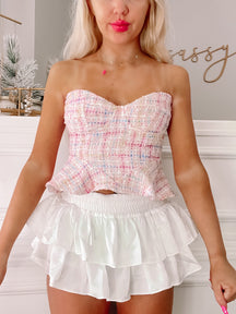 Confetti Cupcake Bustier Top | sassyshortcake.com | Sassy Shortcake