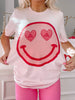 Be Mine Heart Smiley Tee | Sassy Shortcake Boutique | sassyshortcake.com