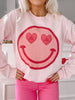 Be Mine Heart Smiley Crewneck Sweatshirt | sassyshorstcake.com | sassy shortcake boutique