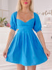 Blue Golden Hour Glam Dress | sassyshortcake.com | Sassy Shortcake