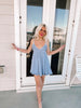 Blue Strappy Sundays Dress | Sassy Shortcake | sassyshortcake.com