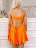 Tied In Tangerine Dress | sassyshortcake.com