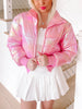 Miss Metallic Jacket | Pink