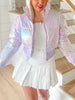 Miss Metallic Jacket | Lilac