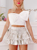 Flirtatious Foil Gold Skirt | Sassy Shortcake | sassyshortcake.com'