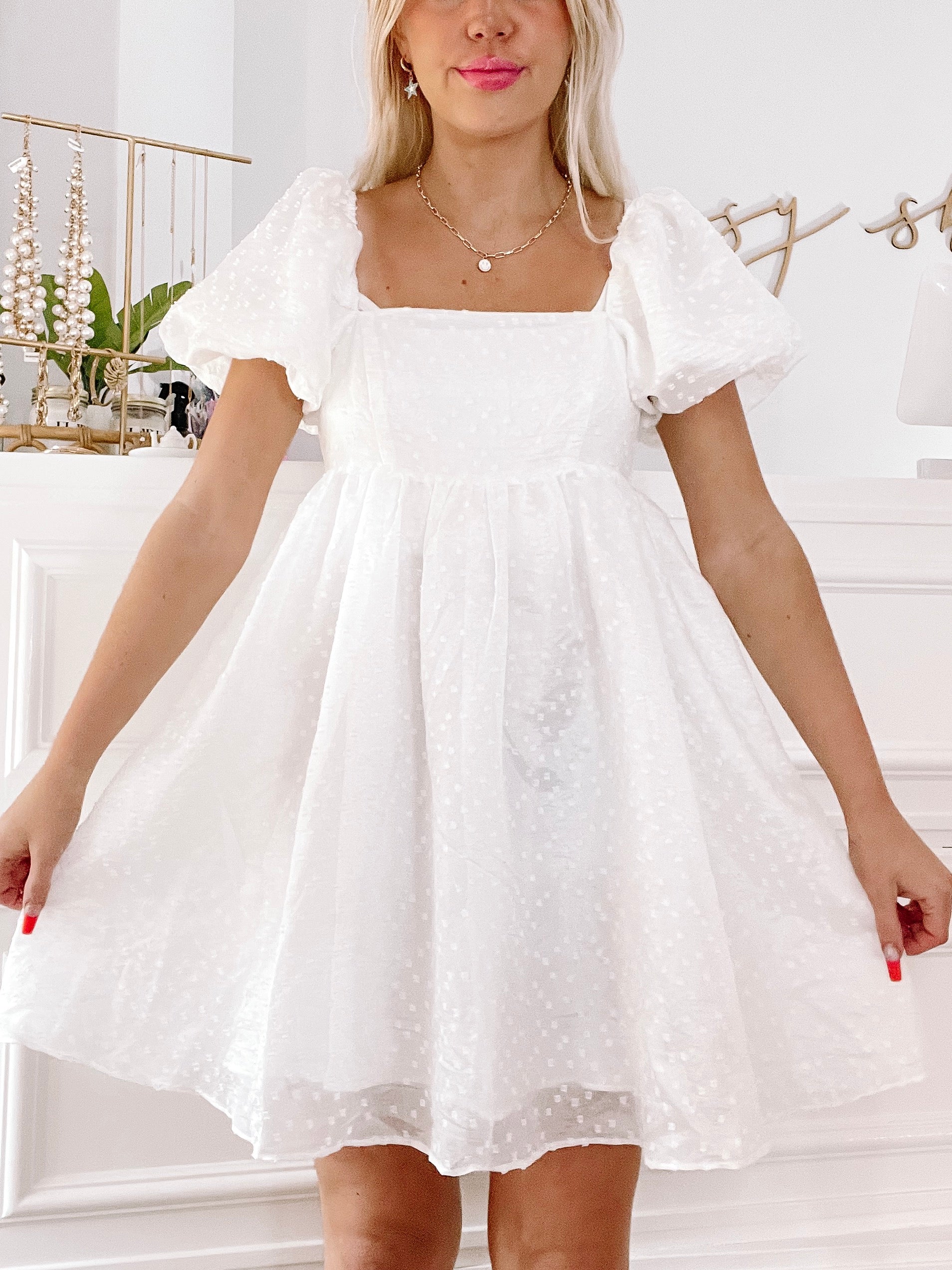 White Princess Daisy Dress | sassyshortcake.com