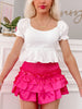 Runway Ruffles Hot Pink Ruffle Skirt | Sassy Shortcake | sassyshortcake.com