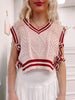 Pink Switching Sides Sweater Vest Top | Sassy Shortcake Boutique | sassyshortcake.com